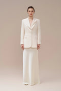 Fiona Notched Blazer - Ivory