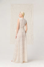 Nocturne Floral Lace Maxi Skirt - Ivory