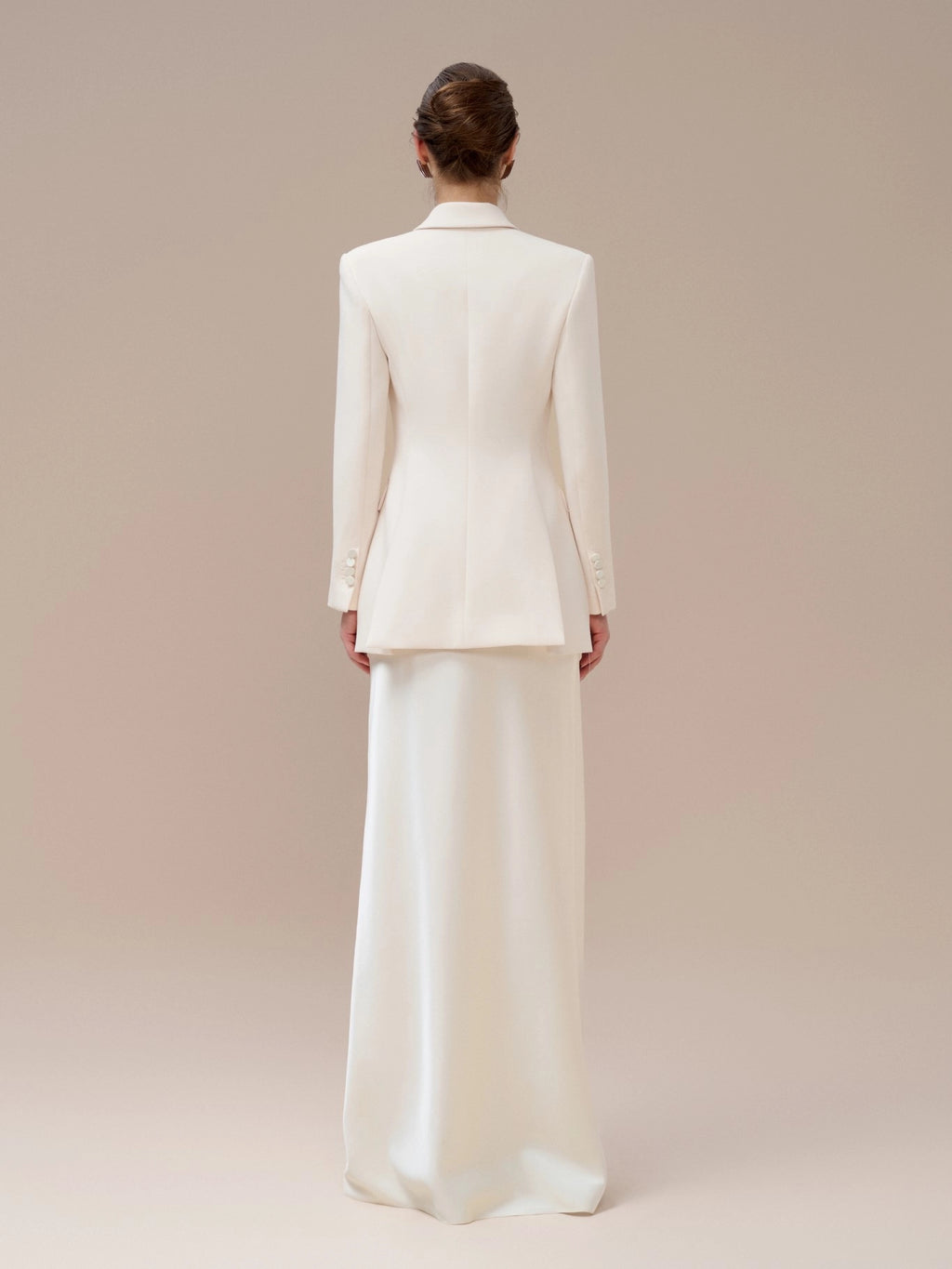 Fiona Notched Blazer - Ivory