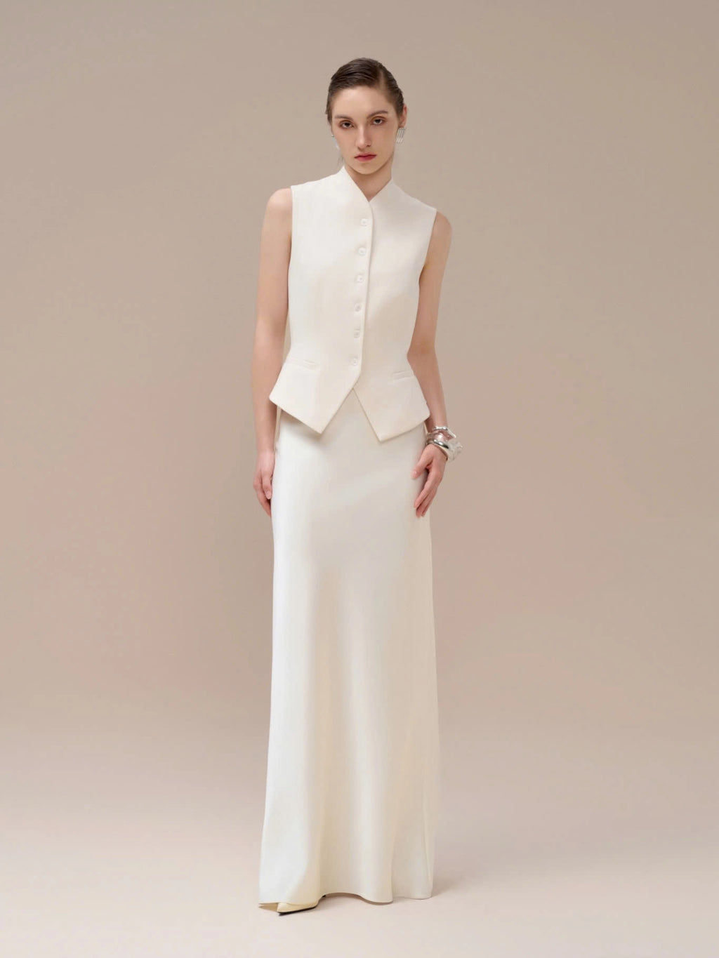 Lrida Maxi Skirt - White