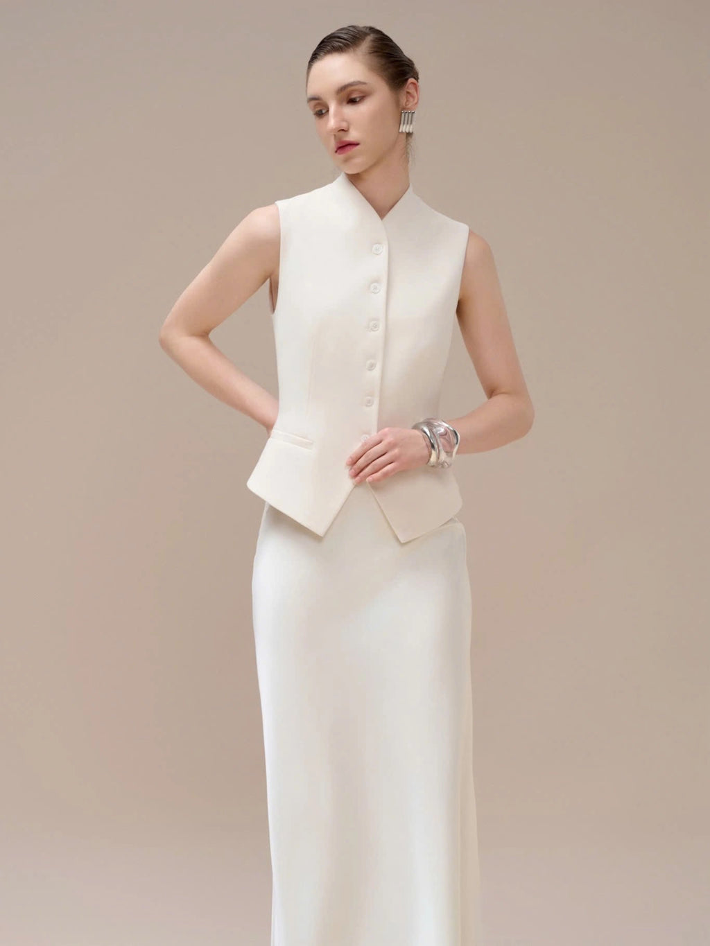 Lrida Maxi Skirt - White
