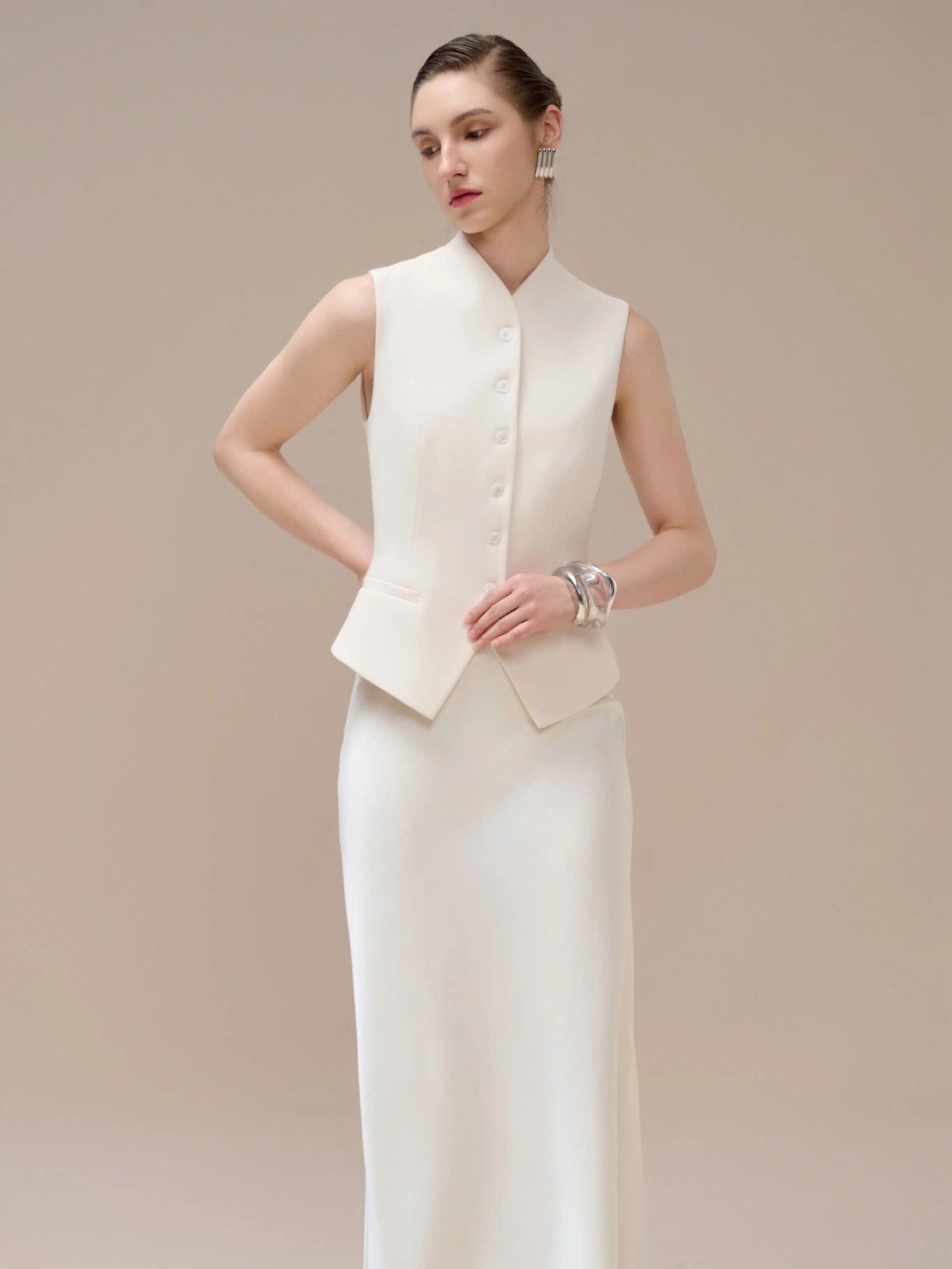 Lrida Maxi Skirt - White