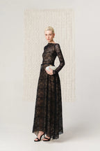 Astoria Lace Gown - Black