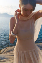 Nana Smocked Maxi Skirt - Ivory
