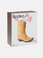Rodeo Cowboy Boot Vase Yellow