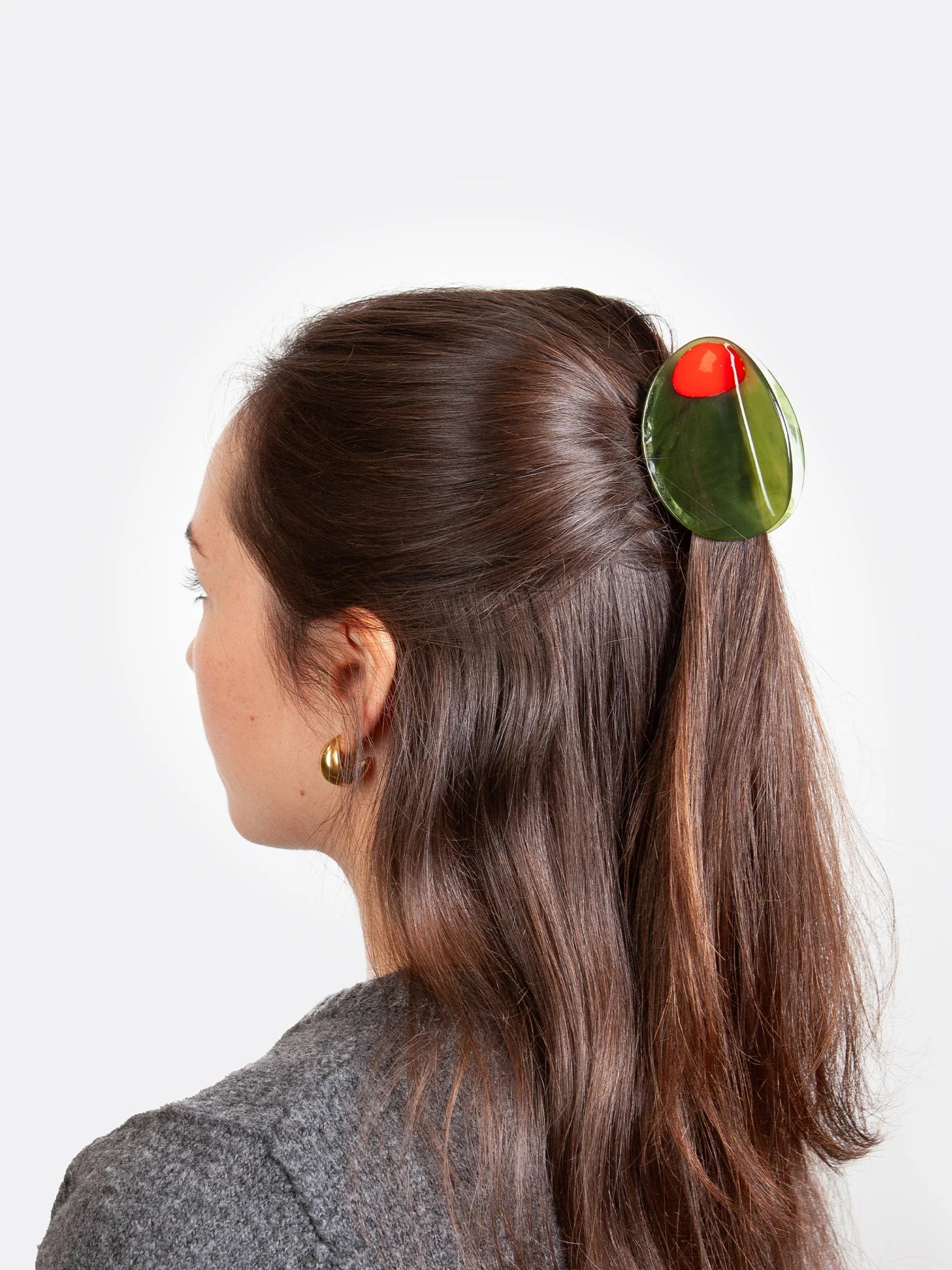 Olive Hair Claw