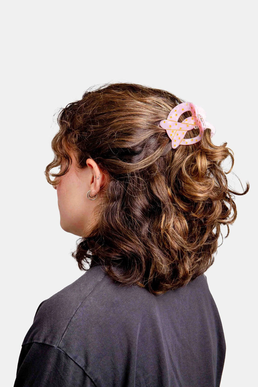Pink Pretzel Hair Claw