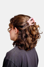 Pink Pretzel Hair Claw