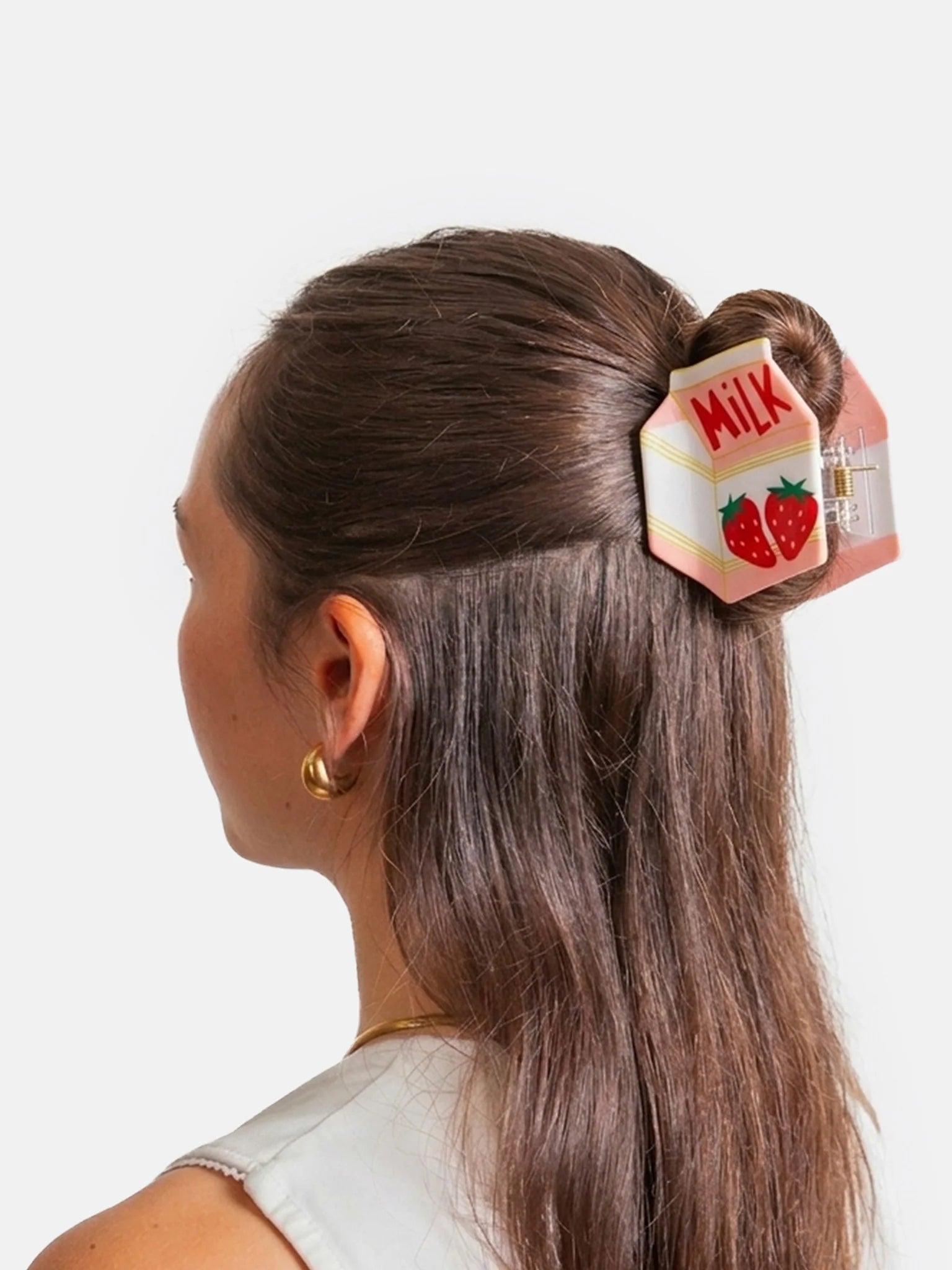 Strawberry Milk Hair Claw