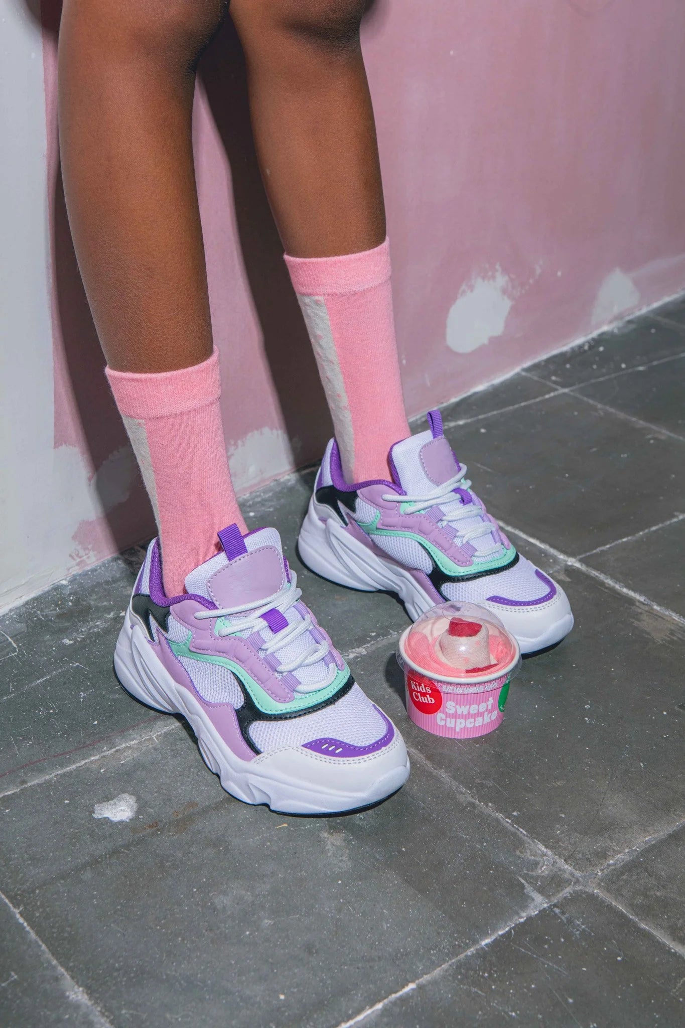 Strawberry Cupcake Kids Socks
