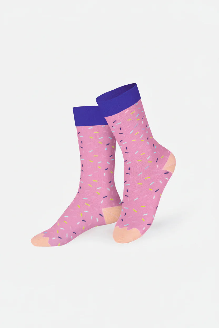 Joe’s Donuts Pink Kids Socks