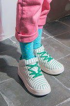 Joe’s Donuts Blue Kids Socks