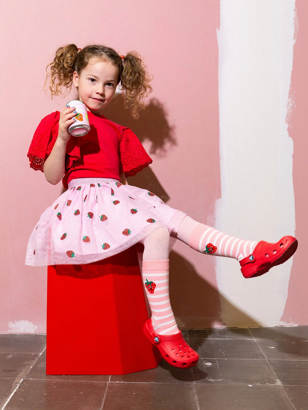 Strawberry Pop Kids Socks