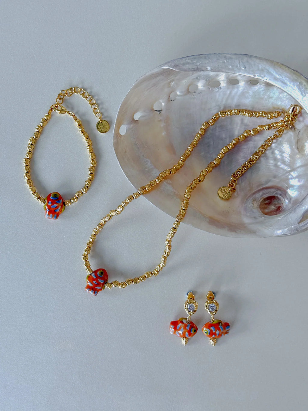 Azurefin Earrings in Orange