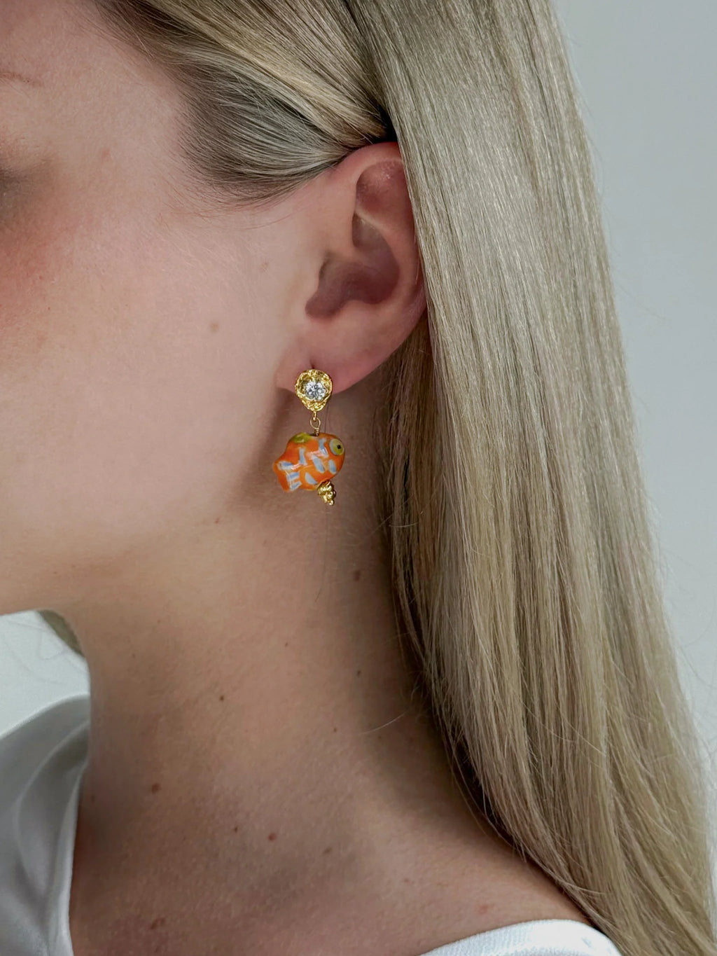 Azurefin Earrings in Orange