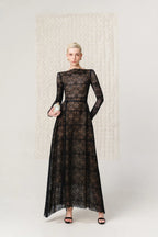 Astoria Lace Gown - Black