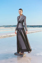 Tailored Peplum Jacket - Black