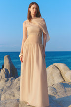Nana Smocked Maxi Skirt - Ivory