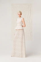 Nocturne Floral Lace Maxi Skirt - Ivory