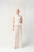 Nocturne Floral Lace Maxi Skirt - Ivory