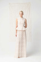 Nocturne Floral Lace Maxi Skirt - Ivory