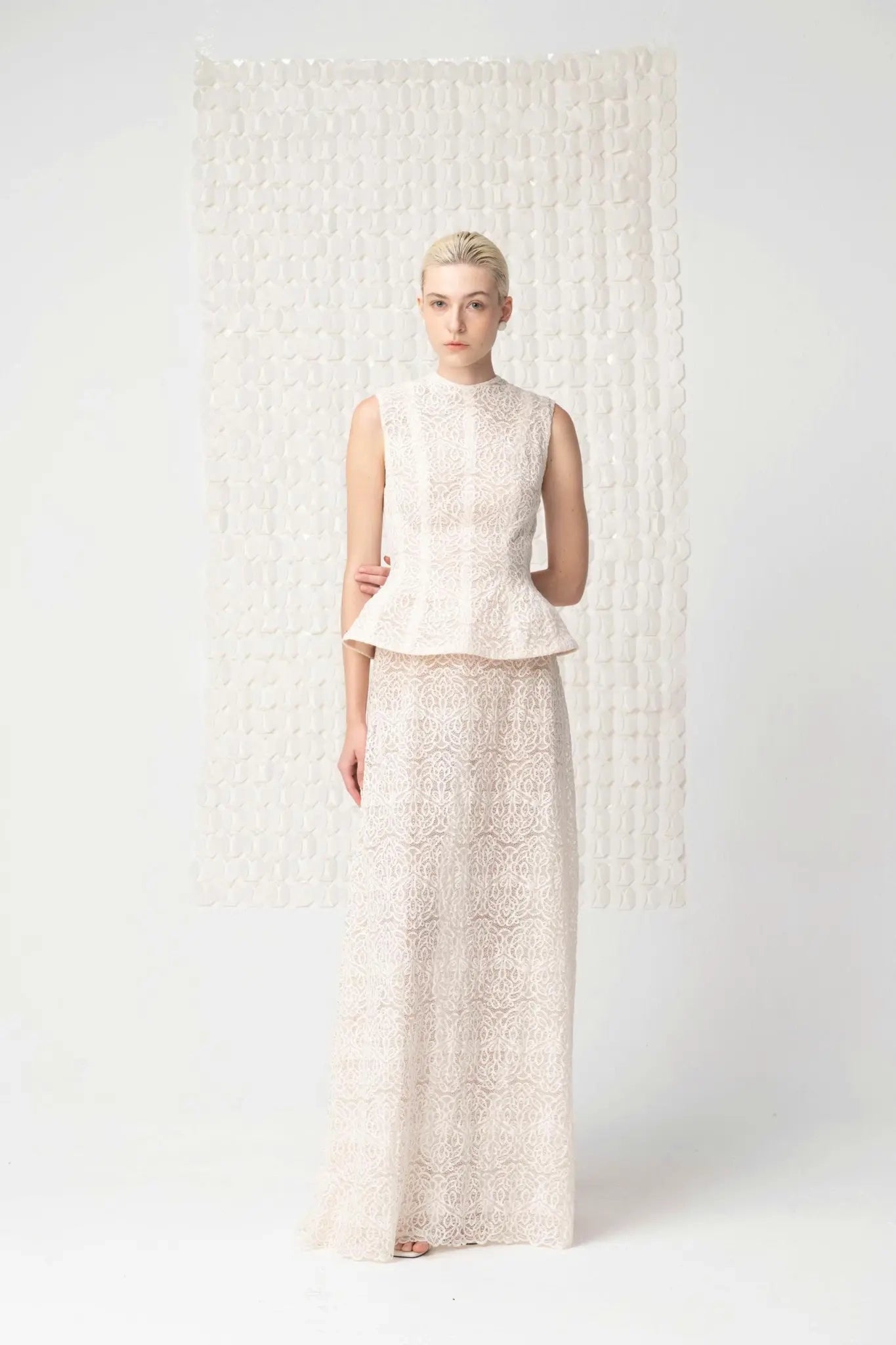 Zeraphiel Peplum - Ivory