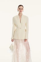 Camille Tie-Waist Wool Coat