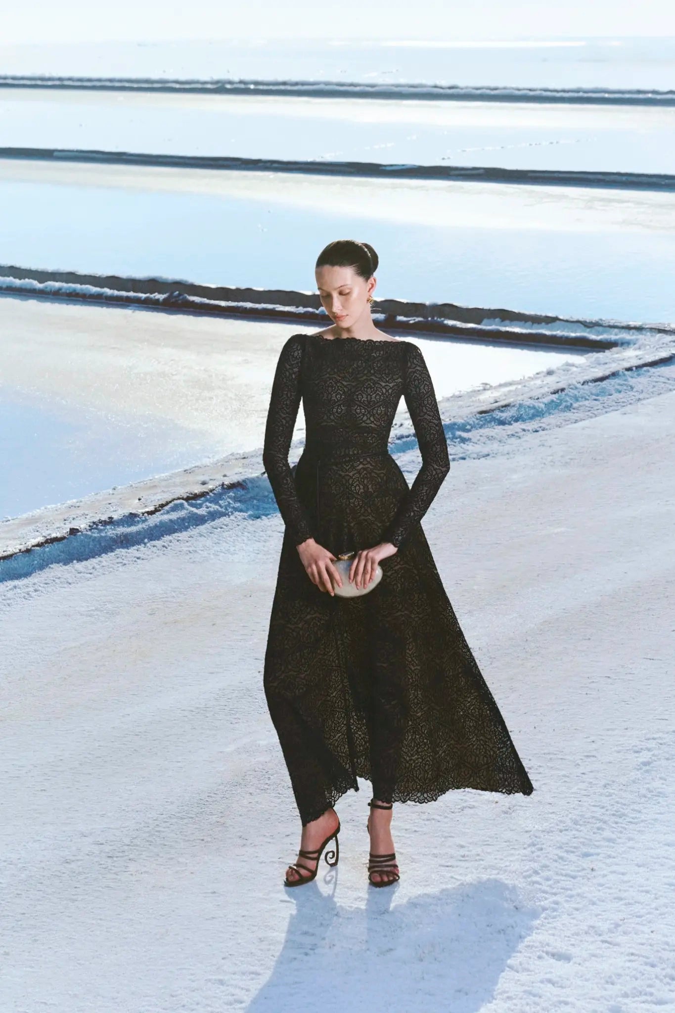 Astoria Lace Gown - Black