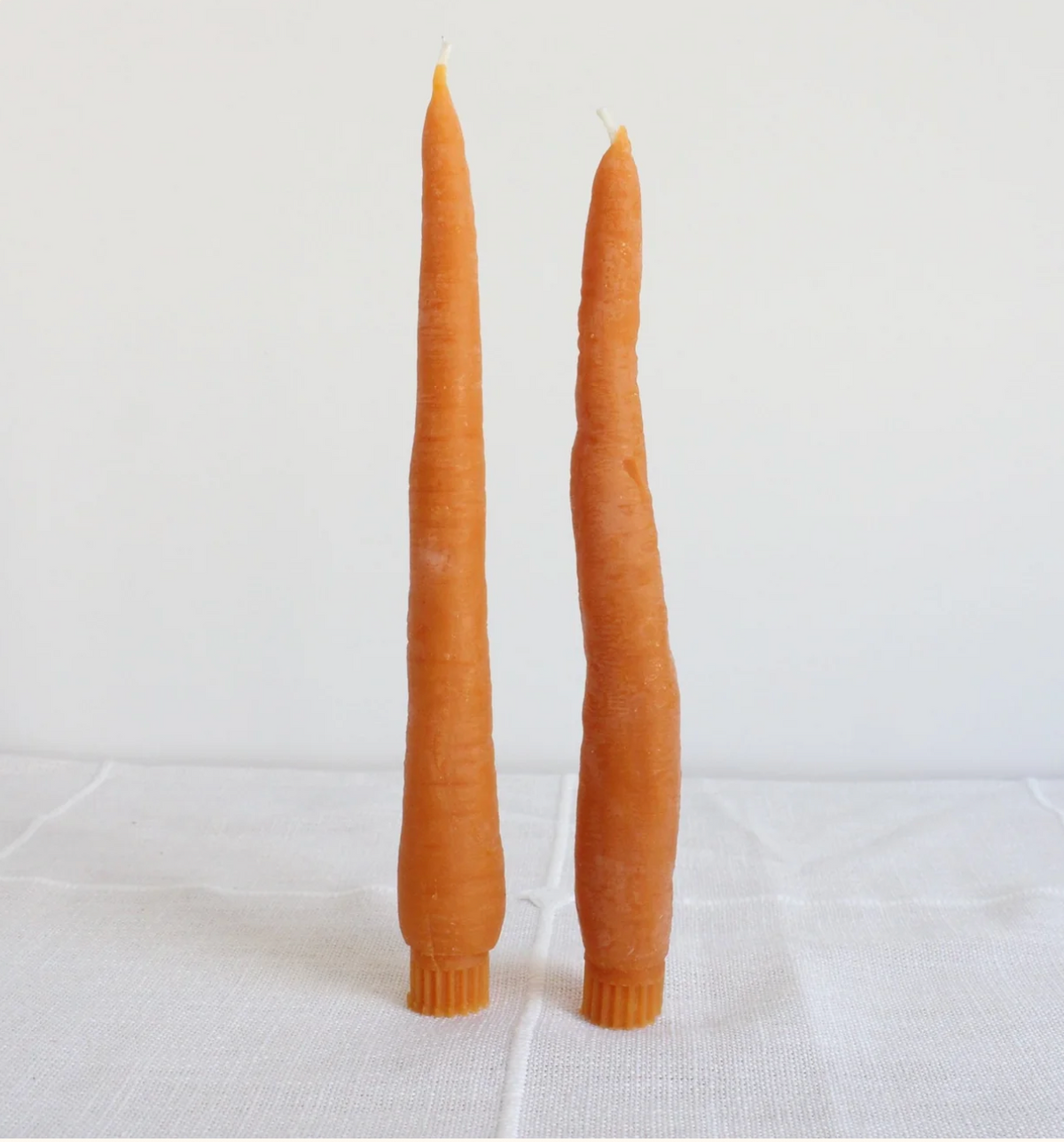 Carrot Taper Candle Pair (2)