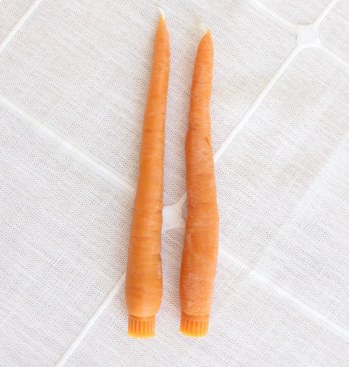 Carrot Taper Candle Pair (2)