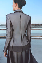 Tailored Peplum Jacket - Black