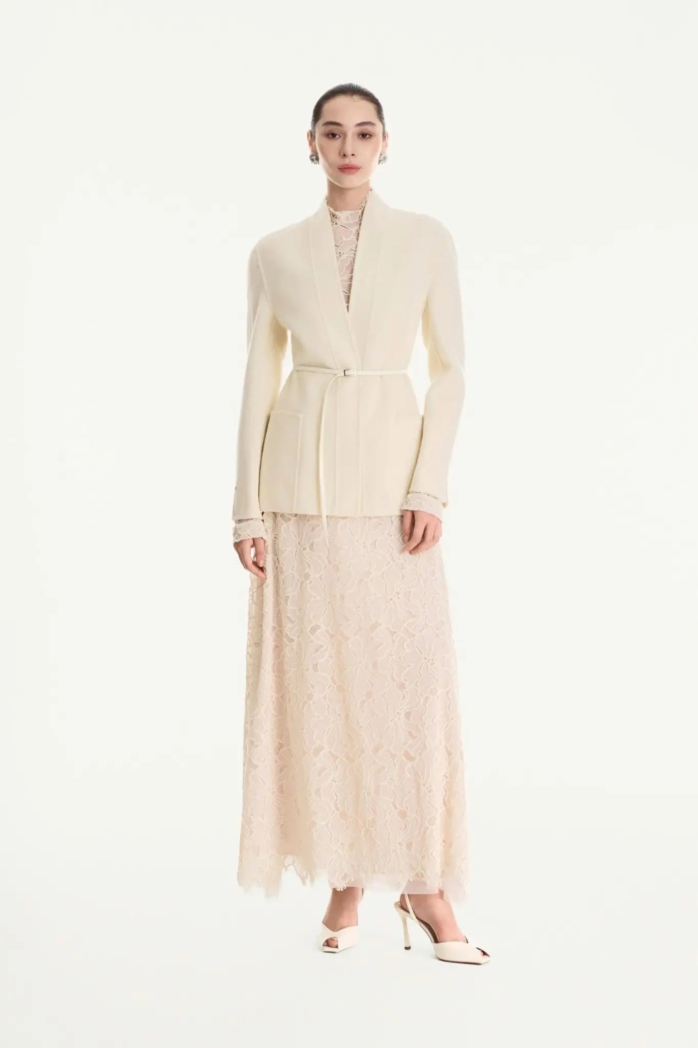 Camille Tie-Waist Wool Coat
