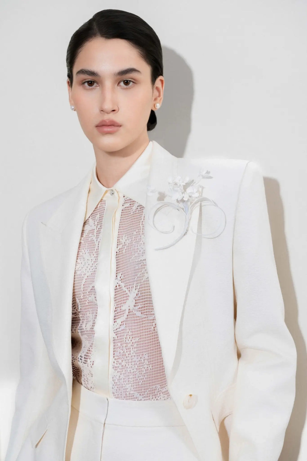 Ethereal White Flower - White