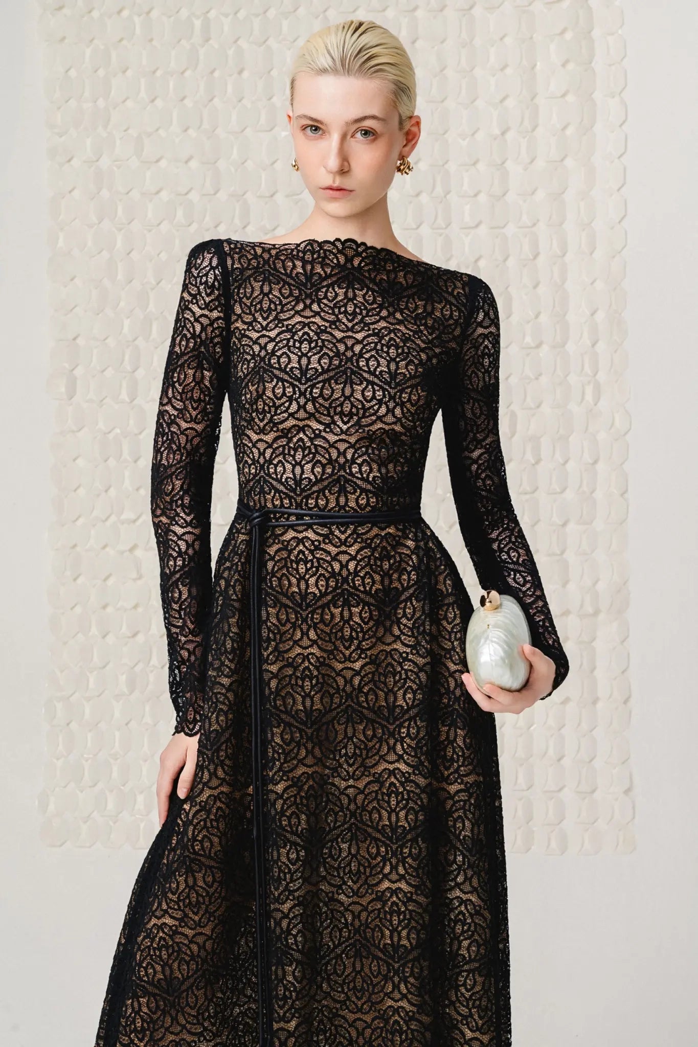 Astoria Lace Gown - Black