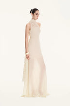 Corinne Elegant Lace Dress - Ivory