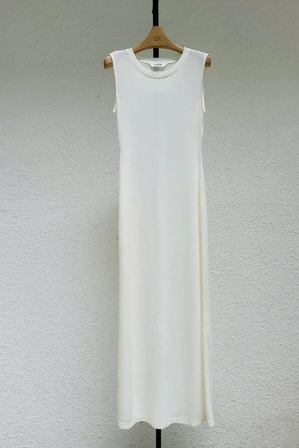 Jade Knit Long Dress - White
